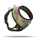 Curli Brustgeschirr Basic Air Mesh für kleine Hunde Halsumfang max. 22 cm, Brustumfang 28-40 cm, camo