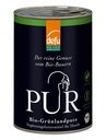 PUR Bio Hundefutter Nassfutter 12 x 400 g, Grünlandpute