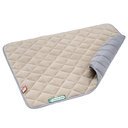 Doctor Bark Fleece Wendedecke für Hunde M - beige / marina (ca. 80x70x3cm)