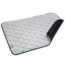 Doctor Bark Fleece Wendedecke für Hunde M - grau / schwarz (ca. 80x70x3cm)