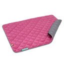 Doctor Bark Fleece Wendedecke für Hunde M - hot pink / hellgrau (ca. 80x70x3cm)