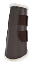 Covalliero Dressurgamaschen für Pferde braun - Vollblut, hinten (B 32 x H 30,5cm)