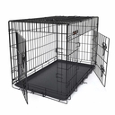 FEANDREA by SONGMICS Hundekäfig 2 Türen zusammenklappbar 91 x 58 x 64 cm