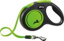 flexi New Neon Gurt Rollleine S: 5 m, neongrün, bis zu 15 kg