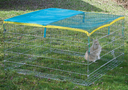 Freigehege mit Ausbruchsperre und Abdecknetz 115 x 115 x 65 cm