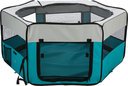 Freilaufgehege aus Nylon ø 130×55 cm, türkis/grau
