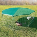 Freilaufgehege für Kleintiere mit Schutznetz ø 210 × 75 cm