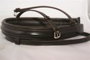 Hans Melzer Reithalfter standard englisch kombiniert Gr. COB braun/silber