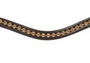 Hans Melzer Stirnriemen Bonn mit Strass Gr. PONY - braun