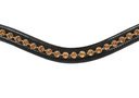 Hans Melzer Stirnriemen Bonn mit Strass Gr. PONY - schwarz
