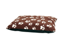 Hundekissen quadratisch mit Motiv L: 97 cm B: 71 cm H: 4 cm braun