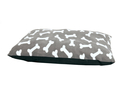 Hundekissen quadratisch mit Motiv L: 97 cm B: 71 cm H: 4 cm grau