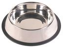 Hundenapf Edelstahl mit Gummiring, schwer 1,8 l / ø 20 cm