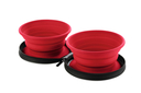 Hunter Silikon Reisenapf mit Tasche List 750 ml, 16,5cm, rot
