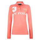 Poloshirt Favouritas Eques lange Ärmel Gr. S - rouge