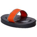Striegel Kunststoff mit Handschlaufe dark grey-orange