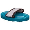 Striegel Kunststoff mit Handschlaufe teal-dark brown
