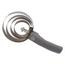 Striegel Metall Rund sparkling grey