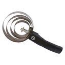 Striegel Metall Rund black