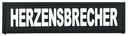 Klettlogo Klettsticker XS für Julius K9-Powergeschirr Baby 1 Herzensbrecher