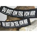 Julius K9 Logo Klettsticker klein A - F DU BIST EIN TEIL VON MIR