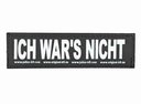 Julius K9 Logo Klettsticker L groß ICH WAR'S NICHT!