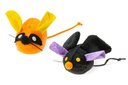 Katzenspielzeug Halloween Maus Doppelpack, 7x3,5x3,5 cm