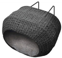 Katzen Heizungskorb Sunrise mit Kissen ca.45x30x30cm schwarz, Bast