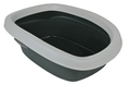 Katzentoilette mit Rand Carlo Gr. 1: 31 × 14 × 43 cm, grau/hellgrau