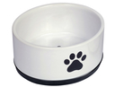 Keramik Hundenapf Paw Ø 14 x 6,5 cm, schwarz/weiß