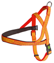 Kerbl Norweger Geschirr reflektierend Brust 60-75cm, Breite 20mm, schwarz/orange