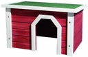 Kleintierhaus aus Holz rot weiß 50 × 30 × 37 cm, rot/weiß