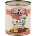 Landfleisch Hundefutter Adult Rinderherzen & Nudeln 6 x 800 g