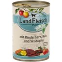 Landfleisch Hundefutter Adult Rinderherz & Reis & Wildapfel 12 x 400 g (Saisonart.)