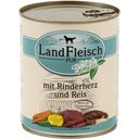 Landfleisch Hundefutter Adult Rinderherzen & Reis 6 x 800 g
