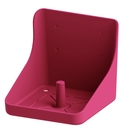 Kerbl Lecksteinhalter eckig aus Kunststoff rose