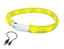 LED Leuchtband für Hunde breit VISIBLE S: 25 mm, 40 cm, gelb