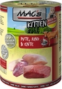 MACs Katzenfutter Kitten Kitten Pute, Rind & Ente 6x400g