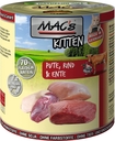 MACs Katzenfutter Kitten Kitten Pute, Rind & Ente 6x800g