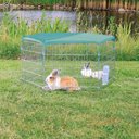 Netz mit Sonnenschutz für Freilaufgehege 1,10 x 1,10