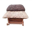 Vogelhaus Reetdach Neumünster 40 x 25 cm - Erle natur - ohne Ständer