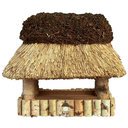 Vogelhaus Reetdach Pellworm klein 40 x 25 cm - Birke natur - ohne Ständer