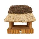 Vogelhaus Reetdach Pellworm klein 40 x 25 cm - Kiefer braun - ohne Ständer