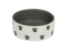 Hunde Keramiknapf Pata Ø12,0 X 4,5 cm - 250 ml - creme/grau