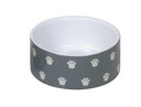 Hunde Keramiknapf Pata Ø12,0 X 4,5 cm - 250 ml - grau/weiß