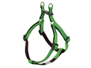 Nobby Hundegeschirr Soft Grip Nylon Brust: 30-40 cm; B: 10 mm, hellgrün / braun