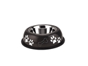 Nobby Hundenapf Nice Diner Kunststoff Edelstahl Ø 19 cm, 0,35 ltr., braun/schwarz