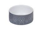 Keramik Napf Dogs Ø 15 x 6 cm - 0,55 l - grau/weiß