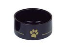 Keramik Napf Golden Paw Ø 15 x 6 cm - 0,55 l - schwarz/gold