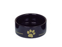 Keramik Napf Golden Paw Ø 12 x 4,5 cm - 0,25 l - schwarz/gold